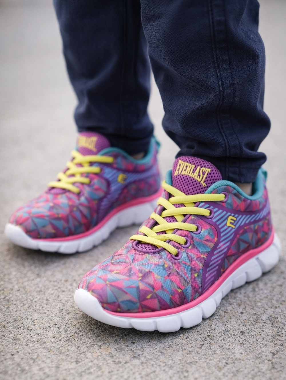 EVERLAST Youth Girl's Colorful Sport Sneakers Kids - Back to school - Size 6M